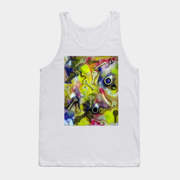 Colourful Keys  Solar Print Process Image Tank Top by Heatherian